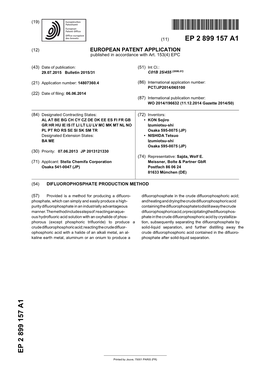 Difluorophosphate Production Method