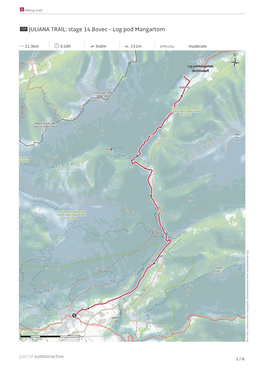 JULIANA TRAIL: Stage 14 Bovec - Log Pod Mangartom