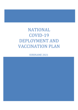 National Covid-19 Deployment and Vaccination Plan