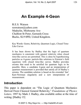 An Example 4-Geon