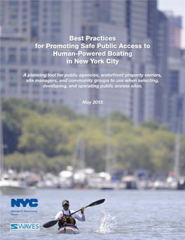 Best Practices for Promoting Safe Public Access to Human-Powered Boating in New York City