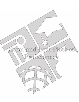 Stem and Leaf Plots of Proficiencey the North Carolina State Testing Results, 2018–19