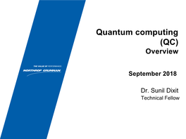 Quantum Computing (QC) Overview