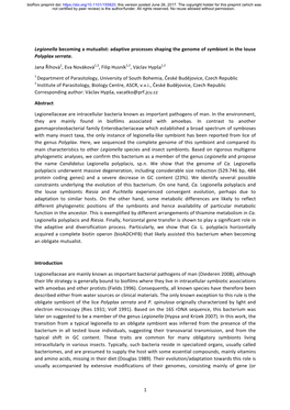 Adaptive Processes Shaping the Genome of Symbiont in the Louse Polyplax Serrata