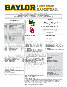 2007-08 BU WBB Notes