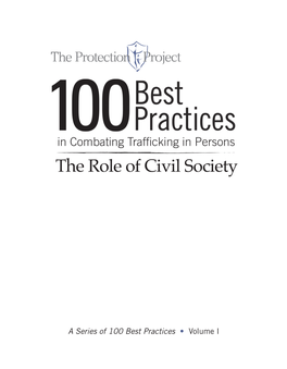 100 Best Practices in Combating Trafficking in Persons: the Role of Civil Society