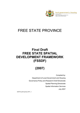 Spatial Development Framework 2007 3