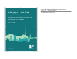 Haringey's Local Plan