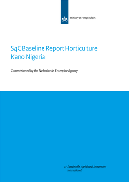 S4C Baseline Report Horticulture Kano Nigeria