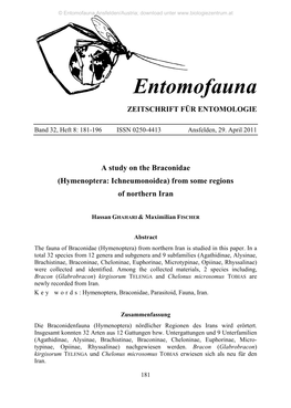 Entomofauna Ansfelden/Austria; Download Unter