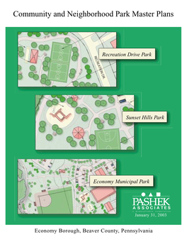 Community and Neighborhood Park Master Plans