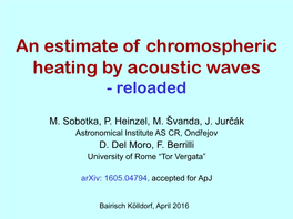 An Estimate of Chromospheric Heating by Acoustic Waves - Reloaded