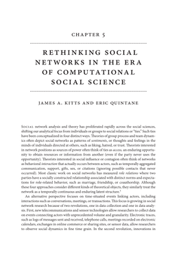 Rethinking Social Networks in the Era of Computational Social Science