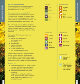 W Eed Identification Guide Environmental W Eeds