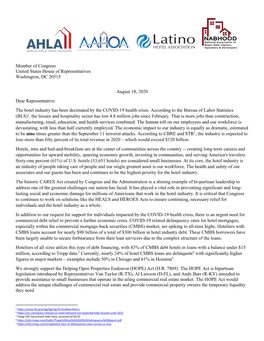 The Hotel Industry Supports the HOPE Act Ahla.Com