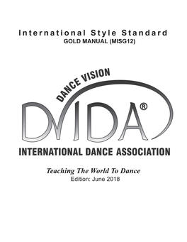 Viennese Waltz - DISVV170 Therefore DVIDA Will Improve Our Manuals with Each New