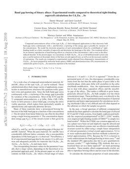 Band Gap Bowing of Binary Alloys: Experimental Results Compared To