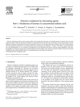 Oxidations of Ketones in Concentrated Sulfuric Acid