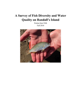 A Survey of Fish Diversity and Water Quality on Randall's Island