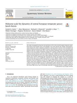 Holocene-Scale Fire Dynamics of Central European Temperate Spruce