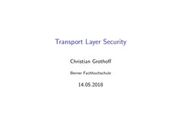 Transport Layer Security