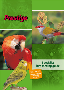 Specialist Bird Feeding Guide