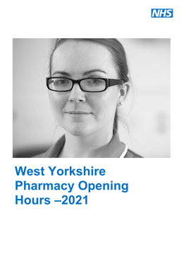 August 2021 Bank Holiday Pharmacy Opening Times V1