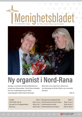Ny Organist I Nord-Rana Søndag 1