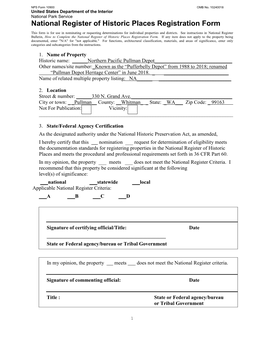 National Register of Historic Places Registration Form