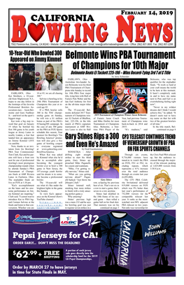 Belmonte Wins PBA Tournament of Champions for 10Th Major