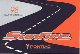 1998 Pontiac Sunfire Owner's Manual