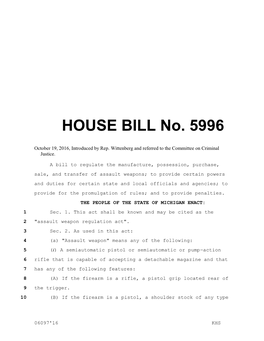 HOUSE BILL No. 5996