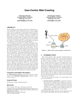 User-Centric Web Crawling