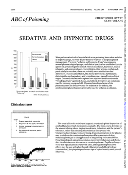 Sedative and Hypnotic Drugs