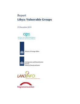 Report Libya: Vulnerable Groups