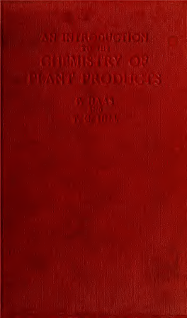 An Introduction to the Chemistry of Plant Products