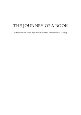 The Journey of a Book: Bartholomew the Englishman And