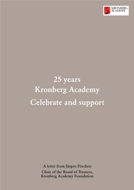 25 Years Kronberg Academy Celebrate and Support