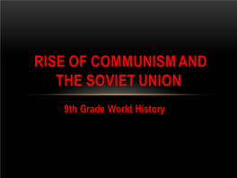 Russian Revolution Notes