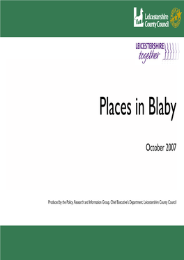 Places in Blaby