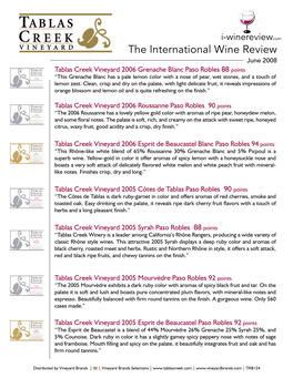 The International Wine Review