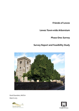 Friends of Lewes Lewes Town-Wide Arboretum Phase One: Survey