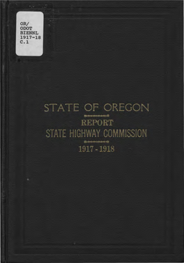 Report State Highway Commission: 1917-1918