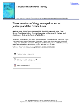 Jealousy and the Female Brain