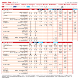 Horaires Ligne 612 (112)