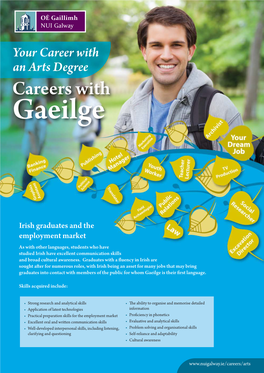 Your Career with an Arts Degree Careers with Gaeilge