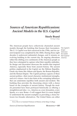 Sources of American Republicanism: Ancient Models in the U.S