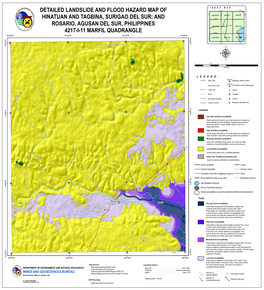 Detailed Landslide and Flood Hazard Map of Hinatuan And