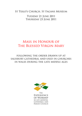 Mass in Honour of the Blessed Virgin Mary