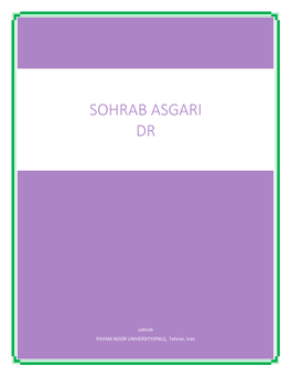 Sohrab Asgari Dr